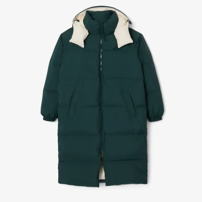 Casaco de penas longo oversized para mulher
