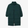 Casaco de penas longo oversized para mulher