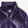 Casaco de penas oversized para mulher, repelente à água