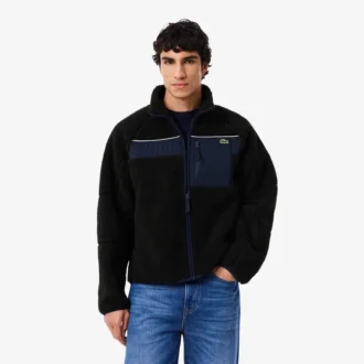 Casaco de velo Sherpa com blocos de cor para homem