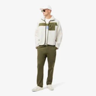 Casaco de velo Sherpa com blocos de cor para homem
