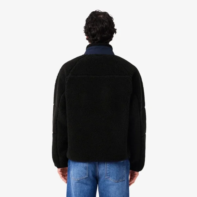 Casaco de velo Sherpa com blocos de cor para homem