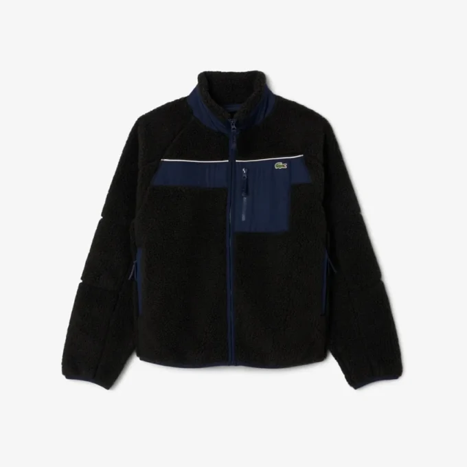 Casaco de velo Sherpa com blocos de cor para homem