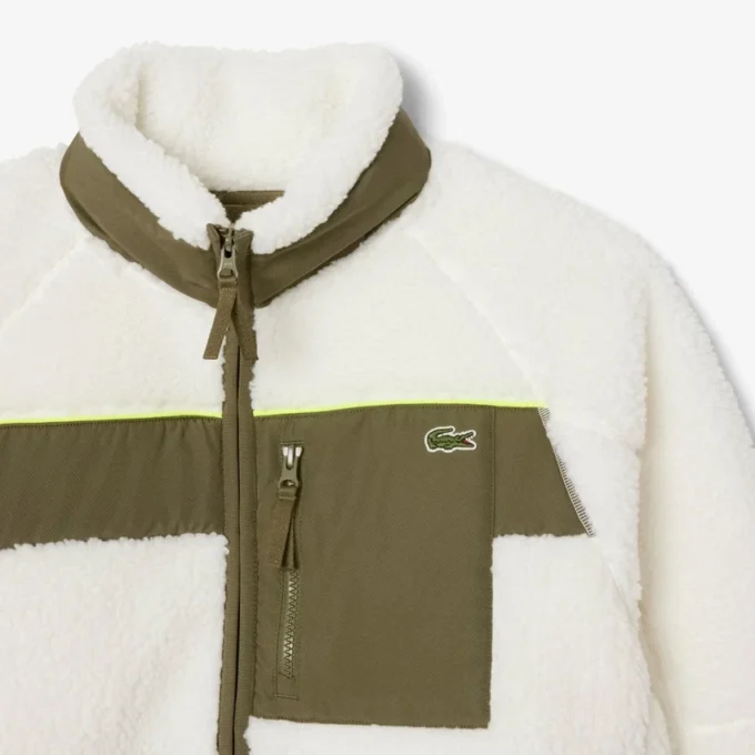 Casaco de velo Sherpa com blocos de cor para homem