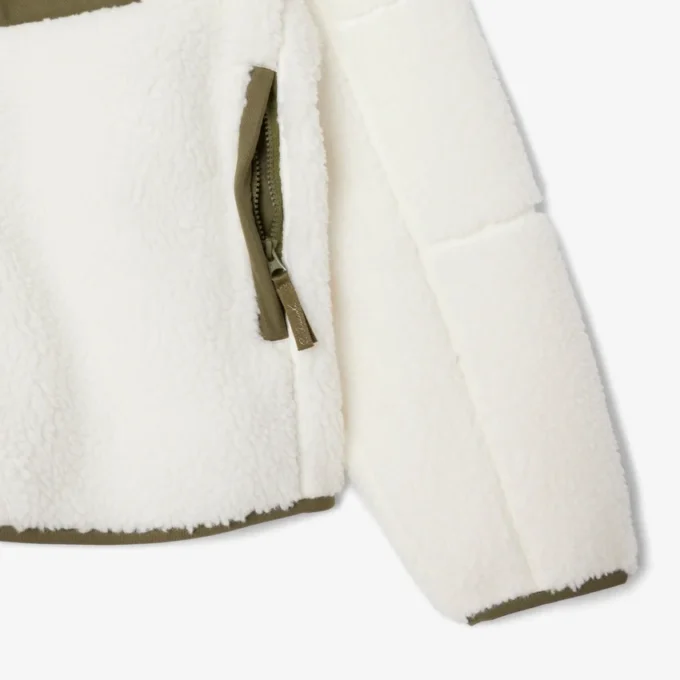 Casaco de velo Sherpa com blocos de cor para homem