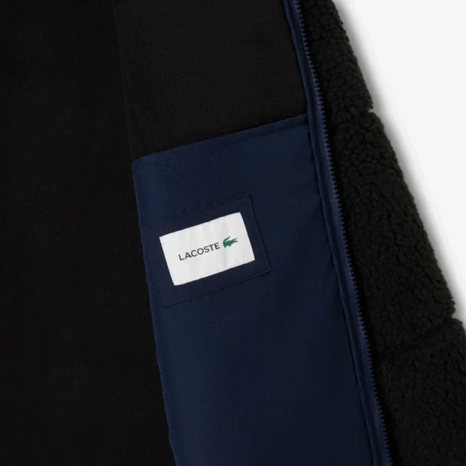Casaco de velo Sherpa com blocos de cor para homem
