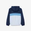 Casaco de vento unissexo com capuz