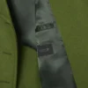 Casaco Pea Coat de lã slub comprido da passerelle