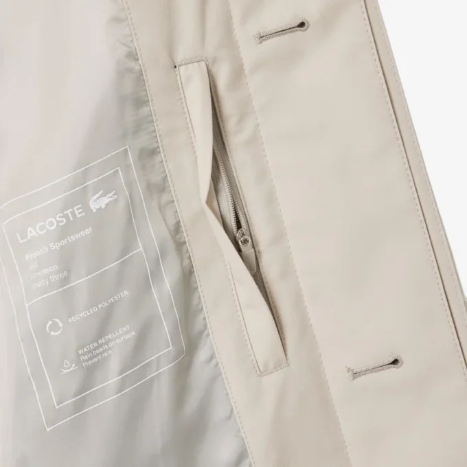 Casaco Trench Masculino Impermeável e à Prova de Vento