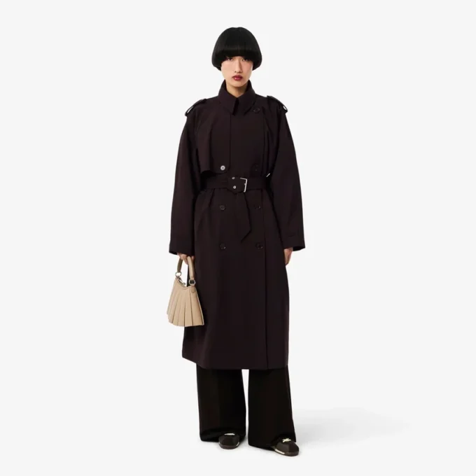 Casaco Trench Oversized em Mistura de Lã The Blend