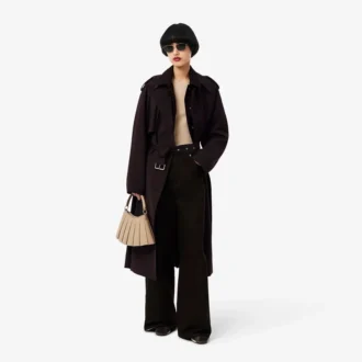 Casaco Trench Oversized em Mistura de Lã The Blend