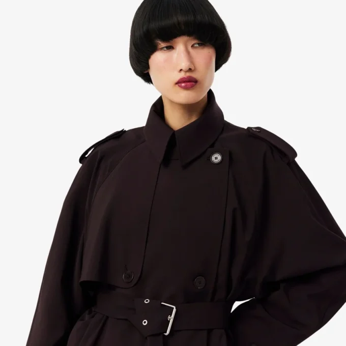 Casaco Trench Oversized em Mistura de Lã The Blend