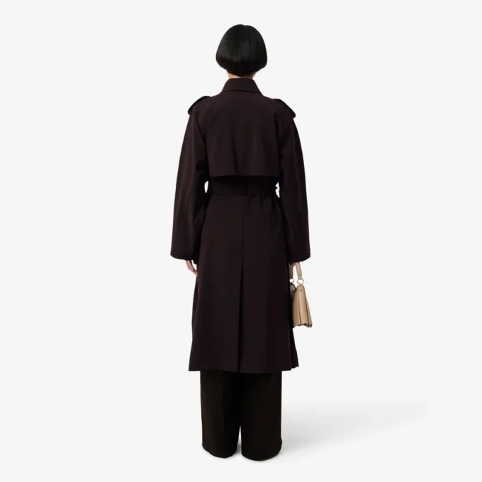 Casaco Trench Oversized em Mistura de Lã The Blend