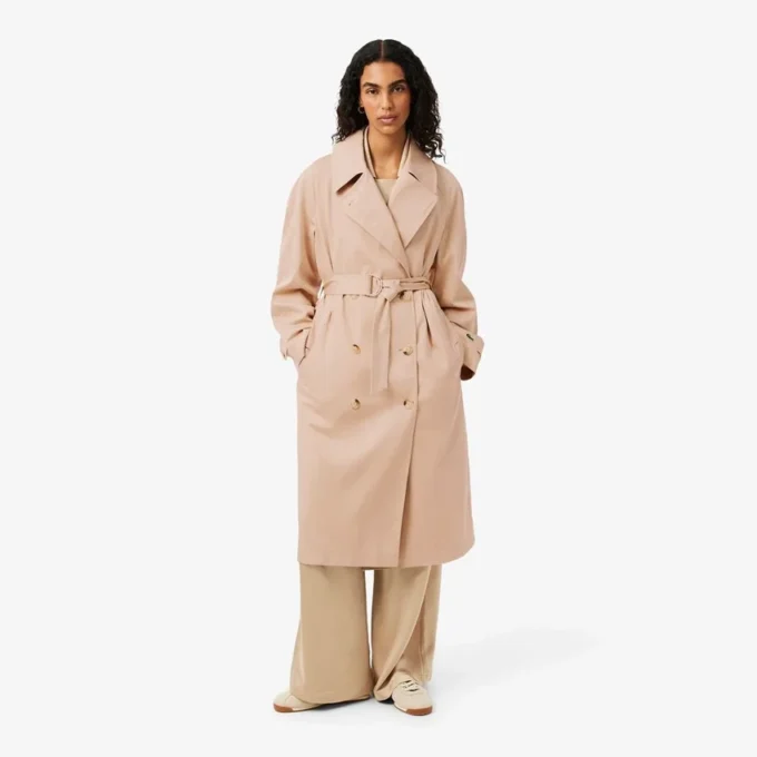 Casaco Trench Oversized Repelente de Água