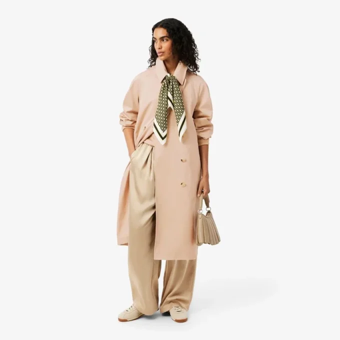 Casaco Trench Oversized Repelente de Água