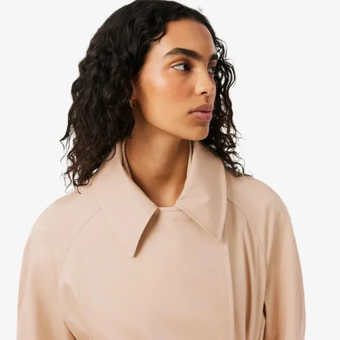 Casaco Trench Oversized Repelente de Água