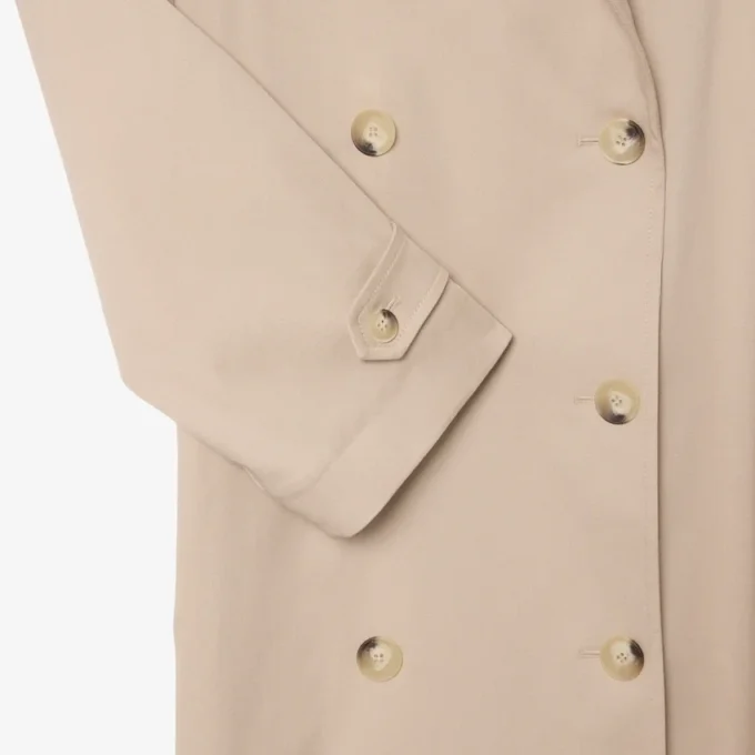 Casaco Trench Oversized Repelente de Água