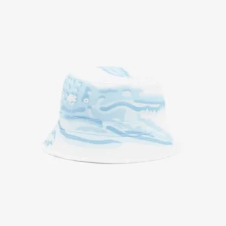 Chapéu de pescador em sarja de algodão estampada