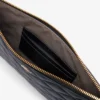 Clutch em pele Crocodelle