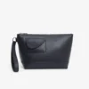 Clutch em pele granulada Lacoste Club