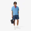 Clutch em pele granulada Lacoste Club