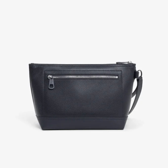 Clutch em pele granulada Lacoste Club