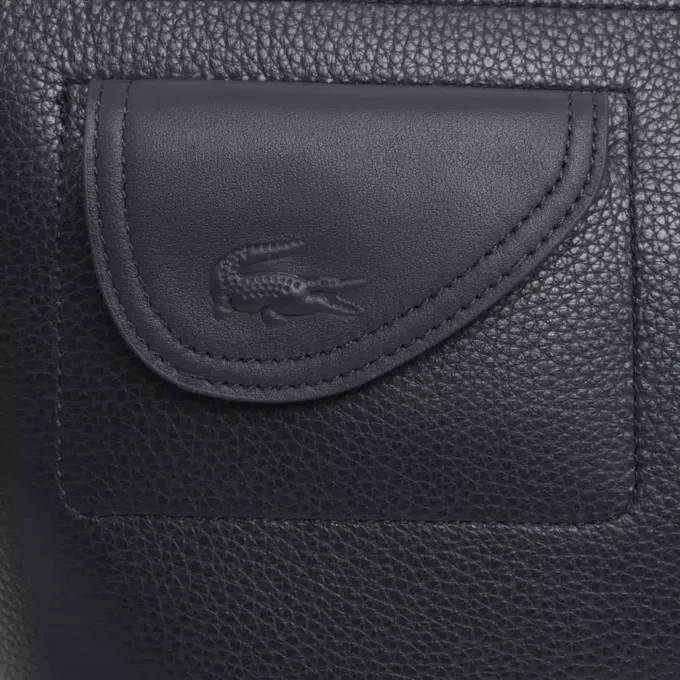 Clutch em pele granulada Lacoste Club