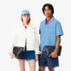Clutch em pele granulada Lacoste Club