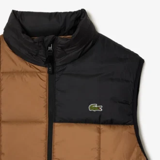 Colete acolchoado para homem com capuz removível