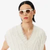 Colete de malha de lã com trançado Runway