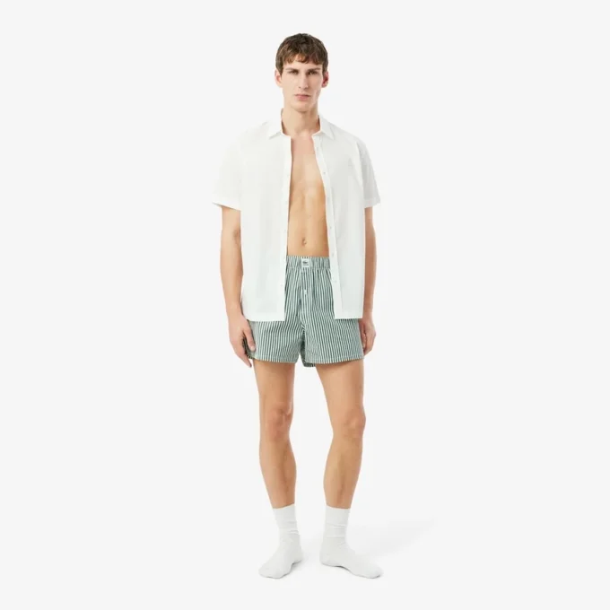 Conjunto de 2 boxers em popeline de algodão