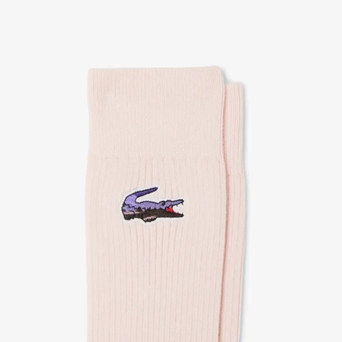 Conjunto de 2 pares de meias de algodão unissexo