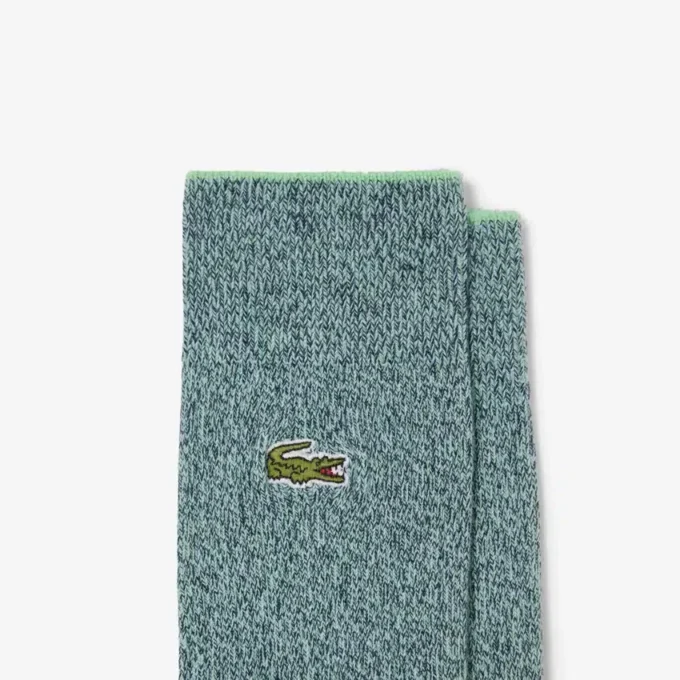 Conjunto de 2 pares de meias de algodão unissexo