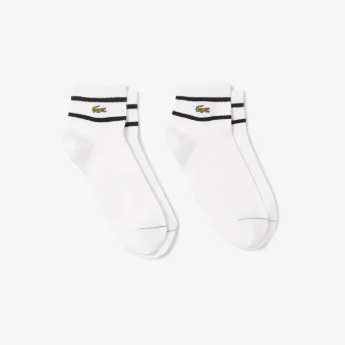 Conjunto de 2 pares de meias às riscas unissexo