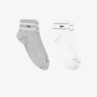 Conjunto de 2 pares de meias às riscas unissexo
