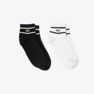 Conjunto de 2 pares de meias às riscas unissexo