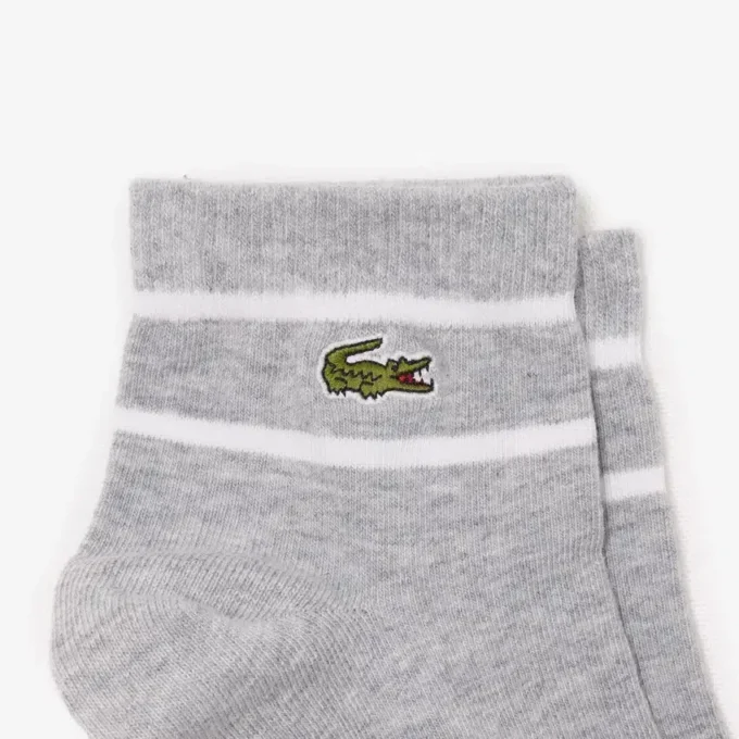 Conjunto de 2 pares de meias às riscas unissexo