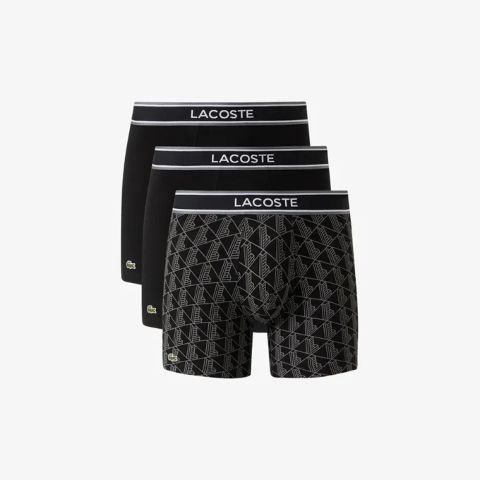 Conjunto de 3 boxers com estampado Monogram para homem