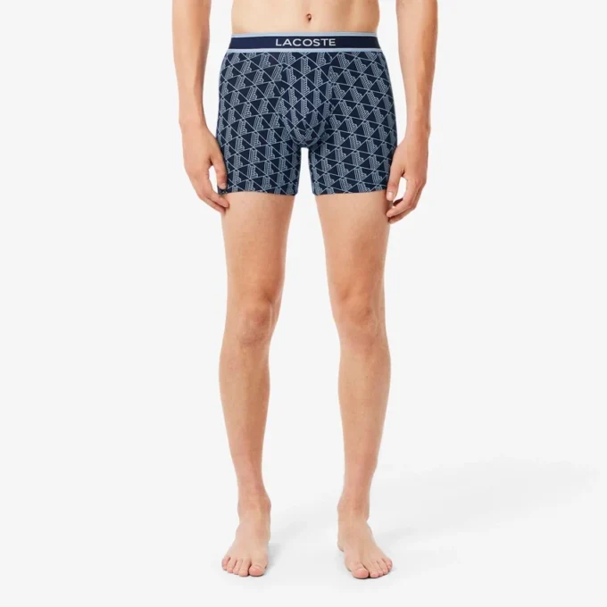 Conjunto de 3 boxers com estampado Monogram para homem