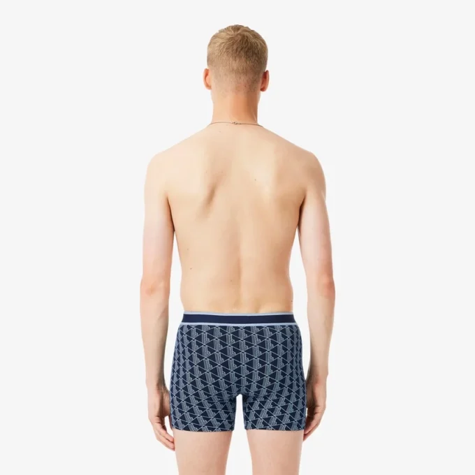 Conjunto de 3 boxers com estampado Monogram para homem