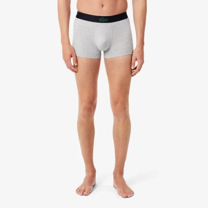 Conjunto de 3 boxers com padrão de crocodilo para homem