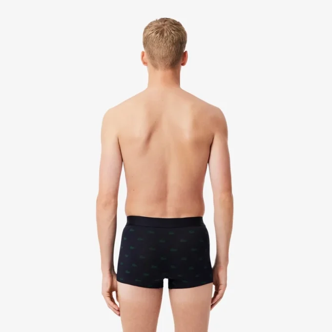 Conjunto de 3 boxers com padrão de crocodilo para homem