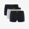 Conjunto de 3 boxers com padrão de crocodilo para homem