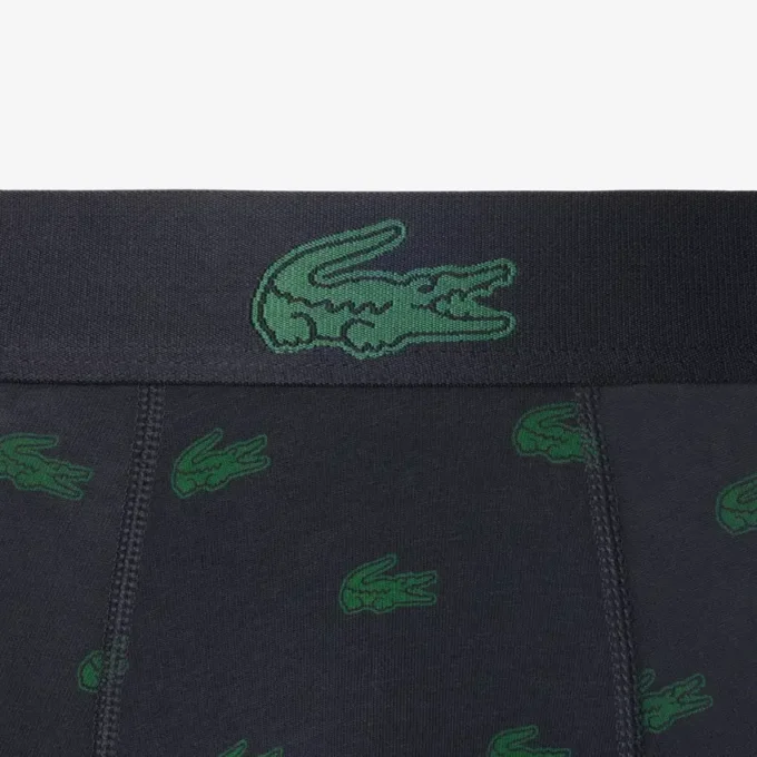 Conjunto de 3 boxers com padrão de crocodilo para homem