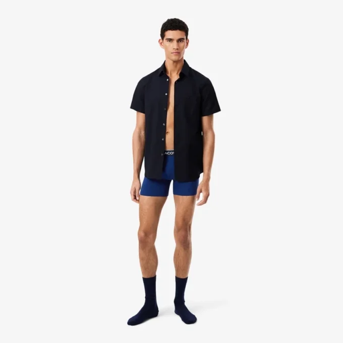 Conjunto de 3 boxers de jersey de algodão para homem