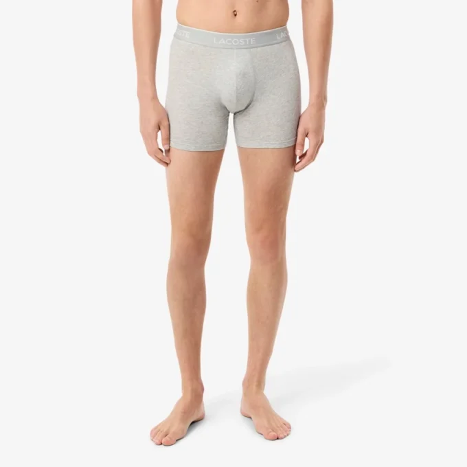 Conjunto de 3 boxers de jersey de algodão para homem