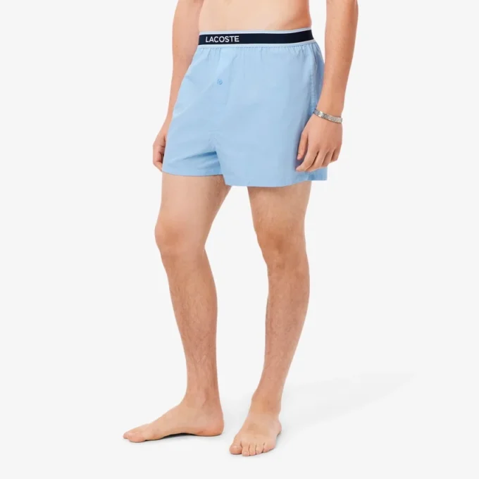 Conjunto de 3 boxers de popeline de algodão para homem
