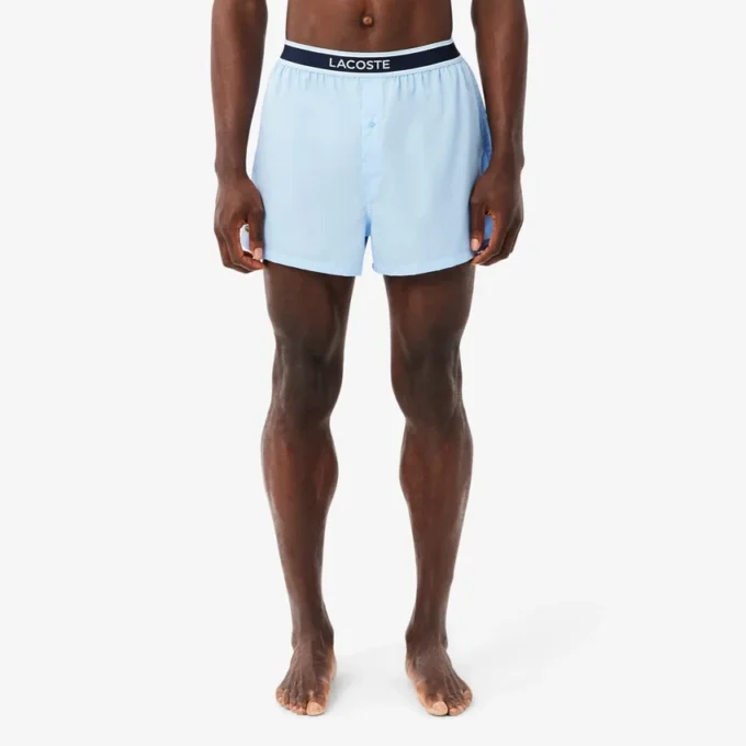 Conjunto de 3 boxers de popeline de algodão para homem