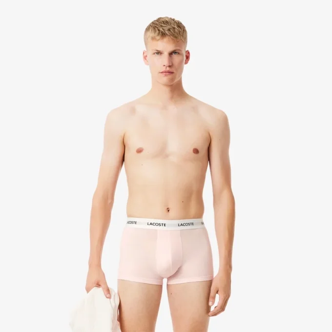 Conjunto de 3 boxers em algodão elástico para homem