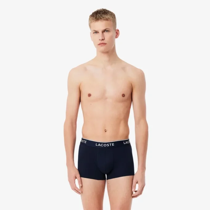 Conjunto de 3 boxers em algodão elástico para homem